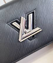 Louis Vuitton Twist handbag in Black Silver Buckle M68750 19x13.5x4.2cm - 6