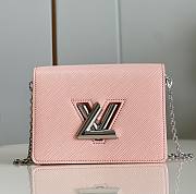 Louis Vuitton Twist handbag in Pink Silver Buckle M68750 19x13.5x4.2cm - 1