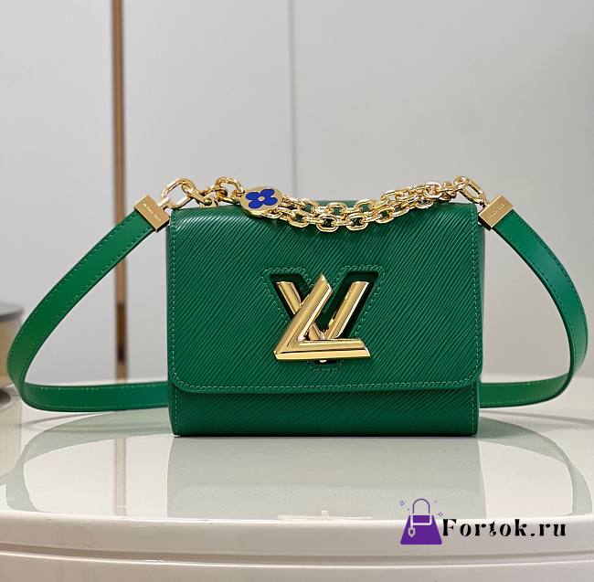 Louis Vuitton Twist handbag in Green Gold Buckle M21649 19x15x9cm - 1