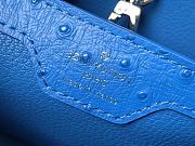 Louis Vuitton Capucines Ostrich Leather Bag in Blue M95393 27x21x10cm - 3