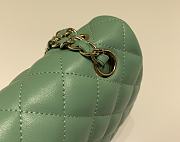 Chanel Classic Flap Bag Lambskin Leather Green 25cm - 3