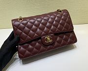 Chanel Classic Flap Bag Lambskin Leather Red 25cm - 1