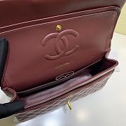 Chanel Classic Flap Bag Lambskin Leather Red 25cm - 3