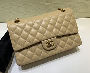 Chanel Classic Flap Bag Lambskin Leather Beige 25cm - 1