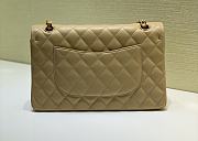 Chanel Classic Flap Bag Lambskin Leather Beige 25cm - 5