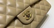 Chanel Classic Flap Bag Lambskin Leather Beige 25cm - 3