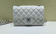 Chanel Classic Flap Bag Lambskin Leather White 20cm - 3