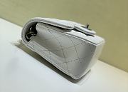 Chanel Classic Flap Bag Lambskin Leather White 20cm - 2