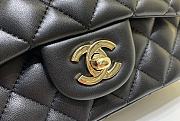 Chanel Classic Flap Bag Lambskin Leather Black 20cm - 3