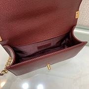 Chanel Classic Boy Chervon Red Bag 25cm - 4