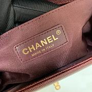 Chanel Classic Boy Chervon Red Bag 25cm - 5