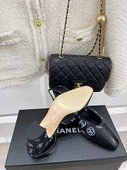 Chanel CC Pattern High Heels in Black  - 3