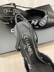 Chanel CC Pattern High Heels in Black  - 5