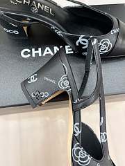 Chanel CC Pattern High Heels in Black  - 6