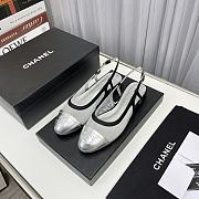 Chanel Slingback in Silver - 1