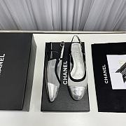 Chanel Slingback in Silver - 6