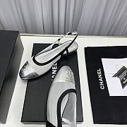 Chanel Slingback in Silver - 5