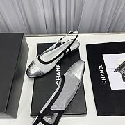 Chanel Slingback in Silver - 3