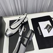 Chanel Slingback in Silver - 2
