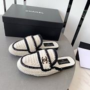 Chanel Slippers in White - 1