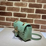 Gucci Marmont Shoulder Bag in Green 446744 22x13x6cm - 5