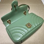 Gucci Marmont Shoulder Bag in Green 446744 22x13x6cm - 3