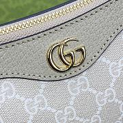 Gucci White Double G Ophidia Shoulder Bag 735145 25x15x6.5cm - 4