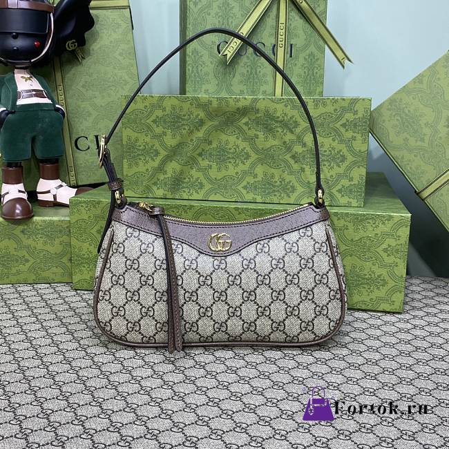 Gucci Beige Double G Ophidia Shoulder Bag 735145 25x15x6.5cm - 1