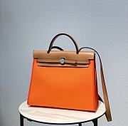 Hermes Herbag Zip Bag Orange Brown 31cm - 1