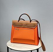 Hermes Herbag Zip Bag Orange Brown 31cm - 5