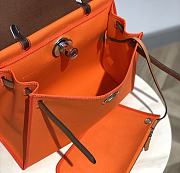 Hermes Herbag Zip Bag Orange Brown 31cm - 4