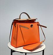 Hermes Herbag Zip Bag Orange Brown 31cm - 2