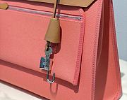 Hermes Herbag Zip Bag Pink Brown 31cm - 4