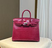 Herme Birkin Pink Crocodile 25cm - 1