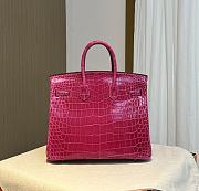 Herme Birkin Pink Crocodile 25cm - 5