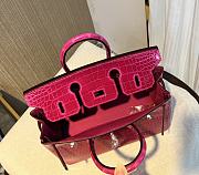 Herme Birkin Pink Crocodile 25cm - 3