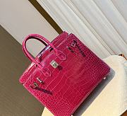 Herme Birkin Pink Crocodile 25cm - 4