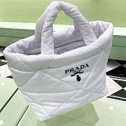 Prada Padded Re-nylon Tote Bag in White 40x38x16cm - 1