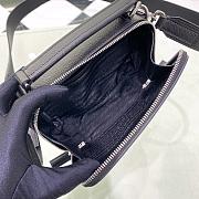 Prada Brique Saffiano Leather Bag in Black 18x12x5.5cm - 5