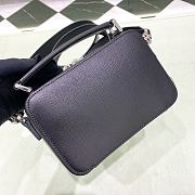 Prada Brique Saffiano Leather Bag in Black 18x12x5.5cm - 3