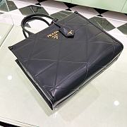 Prada Symbole Bag With Topstitching Bag in Black 33x28x11cm - 2