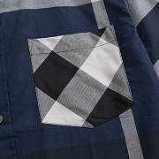 Burberry Blue Block Plaid Shirt - 5