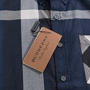 Burberry Blue Block Plaid Shirt - 4