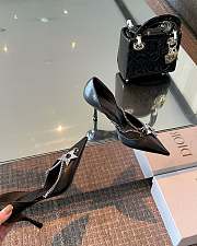 Dior Star Silver Chain High Heels in Black - 6