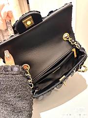 Chanel Black Sequins Bag 20cm - 4