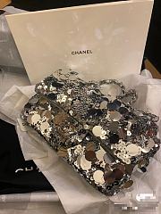 Chanel Silver Sequins Bag 20cm - 5