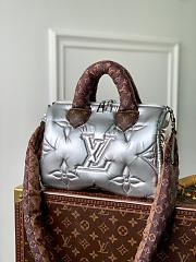 Louis Vuitton Speedy Bandoulière Econyl Monogram Silver Bag 25x19x15cm - 1