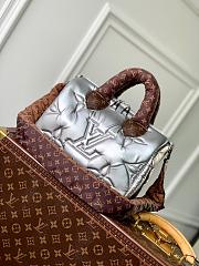 Louis Vuitton Speedy Bandoulière Econyl Monogram Silver Bag 25x19x15cm - 2