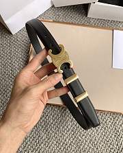 Celine Belt In Smooth Calfskin Black - 1