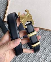 Celine Belt In Smooth Calfskin Black - 3